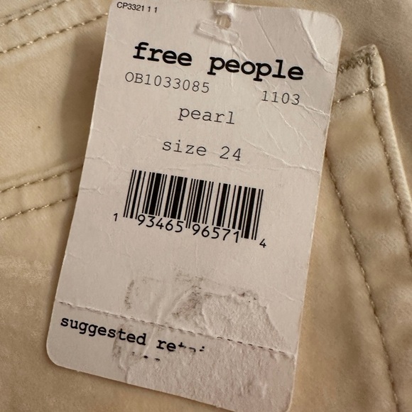 Free People Cream Jeans - Picture 3 of 4
